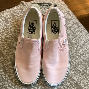 Women’s pink Vans slip On Sneakers 7.5 med new no box